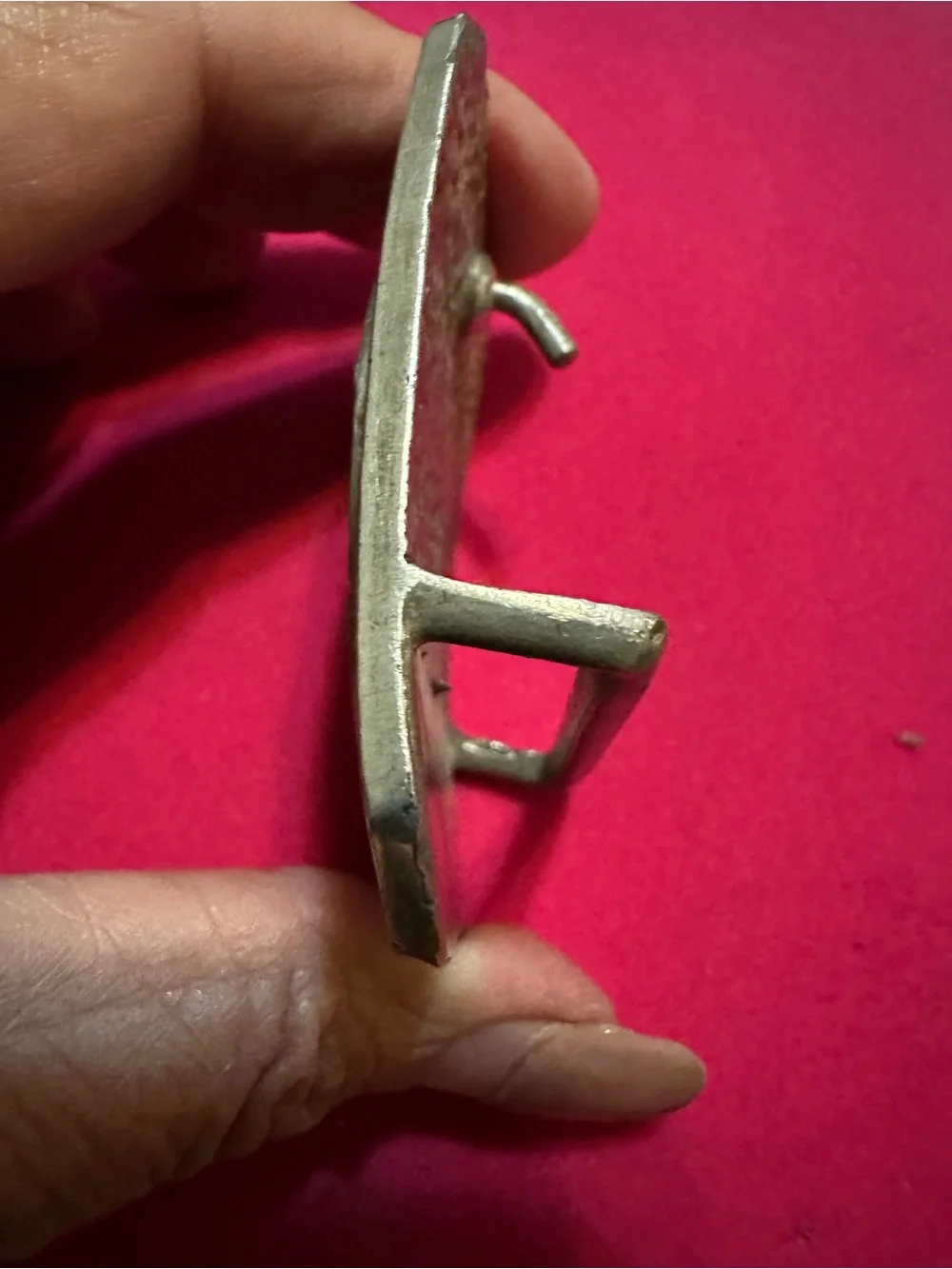 Silver Buckle UNISEX  Accessory SMU  SOUTHERN METHODiST UNIVERSITY Collectable
